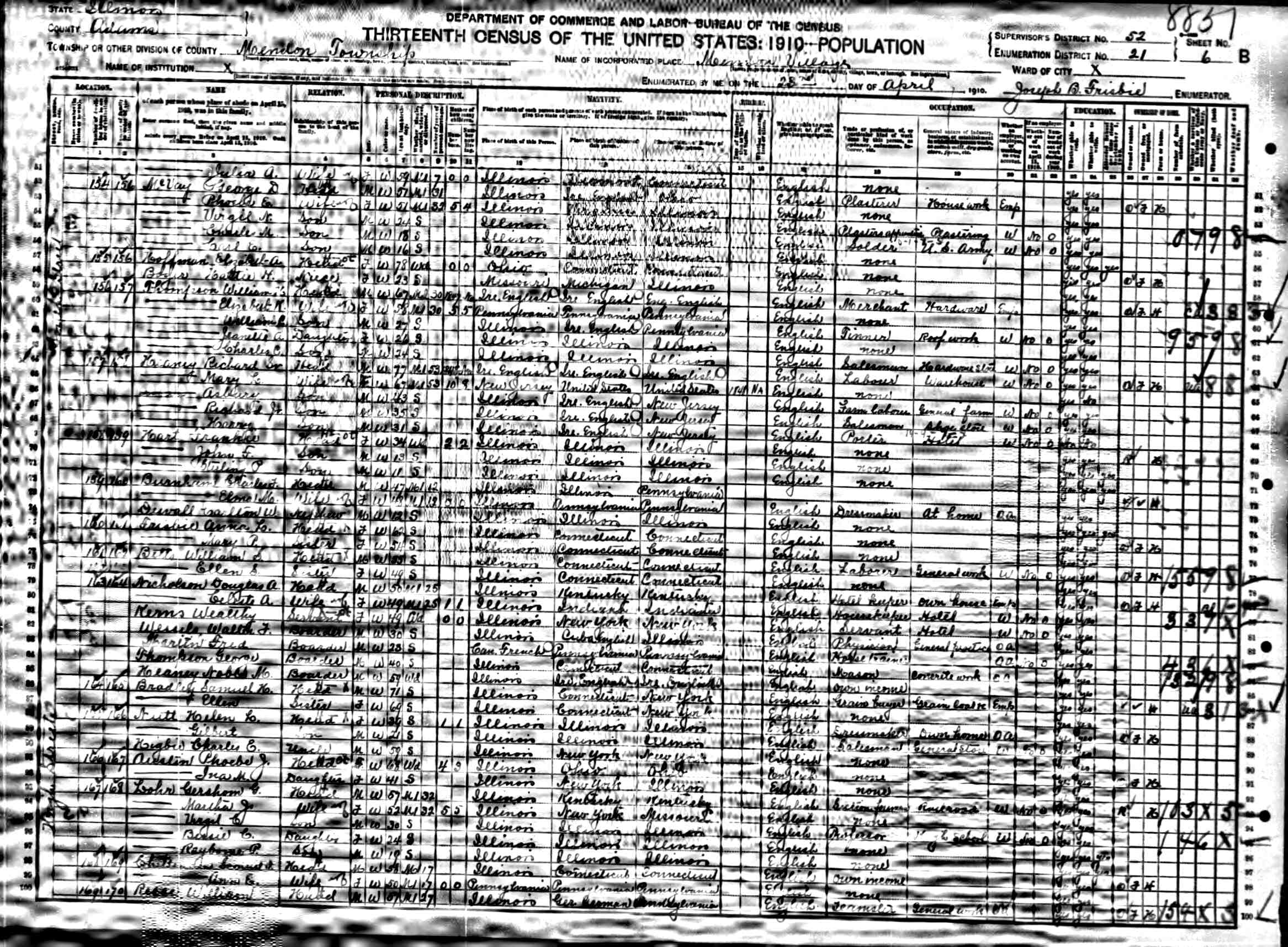 Geneaogical Records For Gibson Et Al