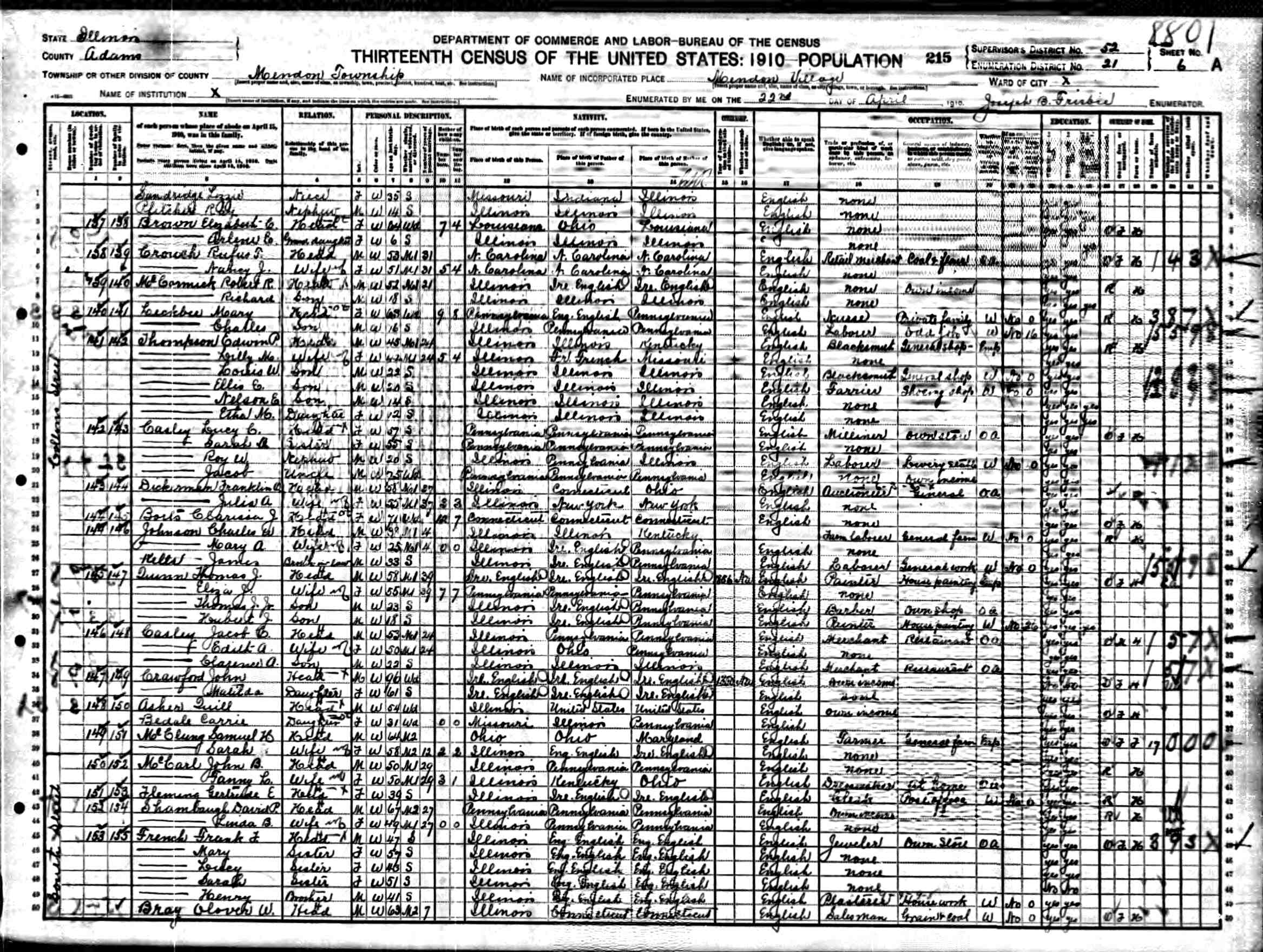 Geneaogical Records For Gibson Et Al